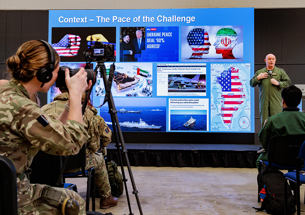A presentation regarding the pace of the challenge in modern day military affairs.